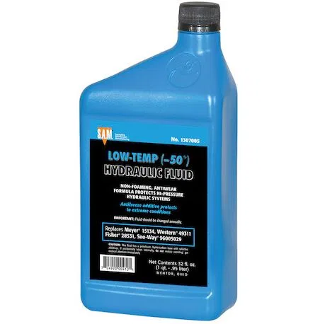 1307005 – BUYERS PROD Snow Plow Hydraulic Fluid, Blue Replaces Myers 15134 Rated to -50 Degrees C Quart Single
